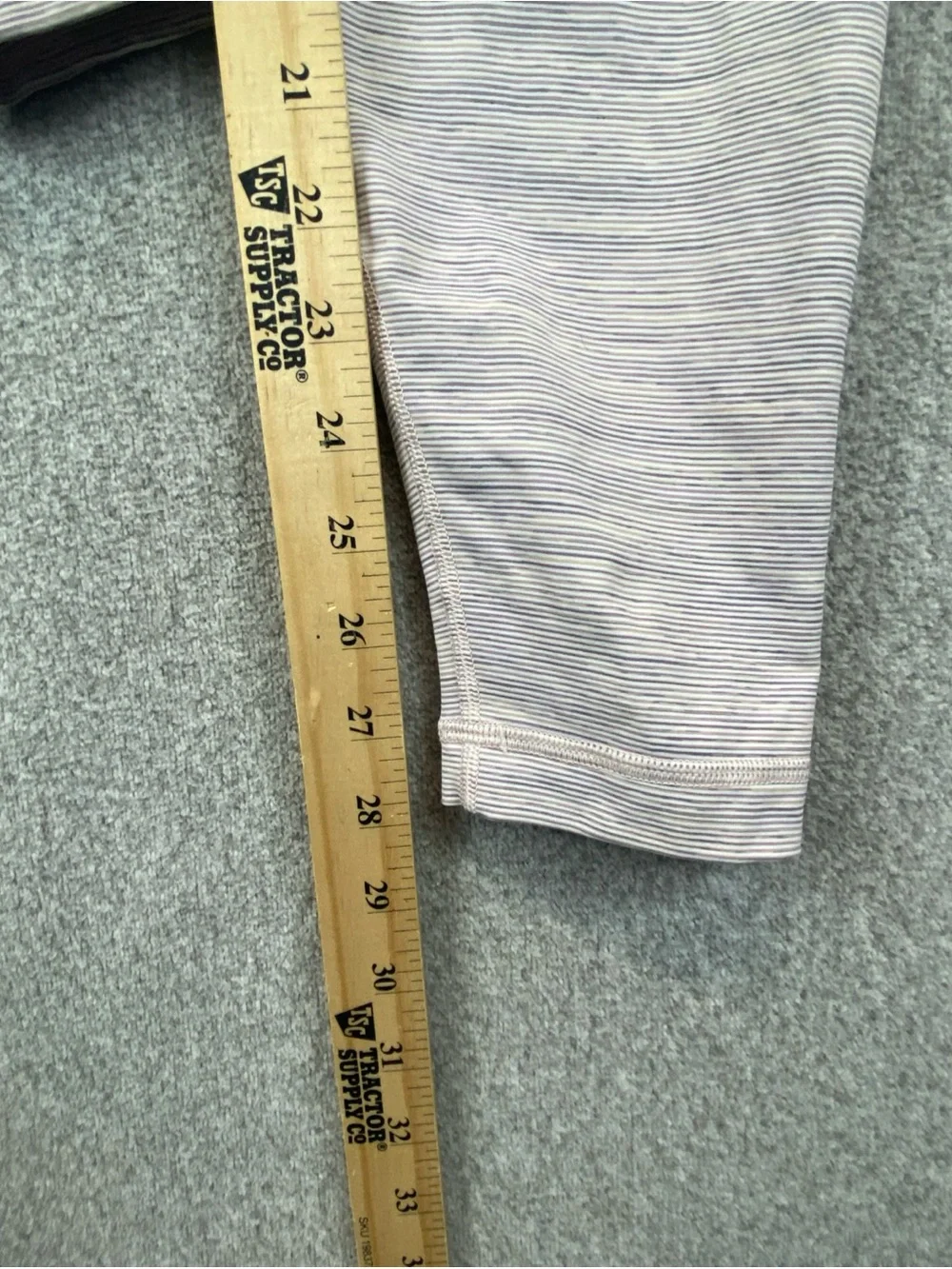 Lululemon Wunder Under Womens 10 Heathered  Stripe high Rise Tight Legging W5CDC
